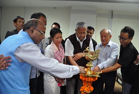 The Governor of Arunachal Pradesh Shri P.B. Acharya  with members of Autonomous Puriok Welfare Board in the office of the Autonomous Puriok Welfare Board in the Civil Secretariat, Itanagar on 26thJune 2017. 